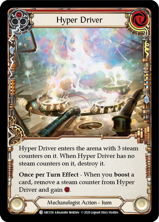 Hyper Driver [U-ARC036] (Arcane Rising Unlimited)  Unlimited Rainbow Foil | Boutique FDB TCG