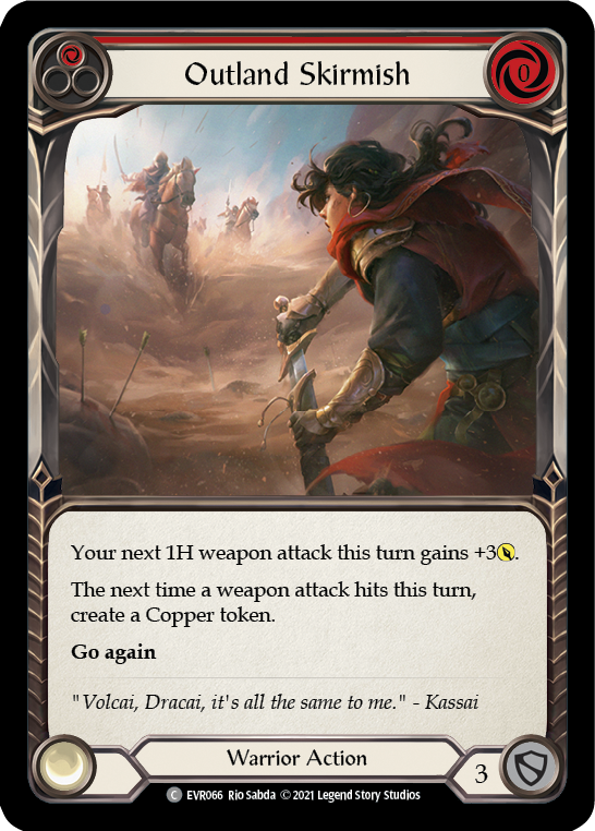 Outland Skirmish (Red) [EVR066] (Everfest)  1st Edition Rainbow Foil | Boutique FDB TCG