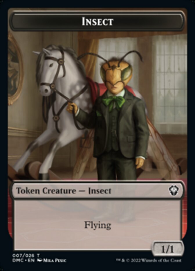 Soldier // Insect Double-Sided Token [Dominaria United Tokens] | Boutique FDB TCG