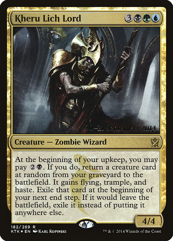 Kheru Lich Lord [Khans of Tarkir Prerelease Promos] | Boutique FDB TCG