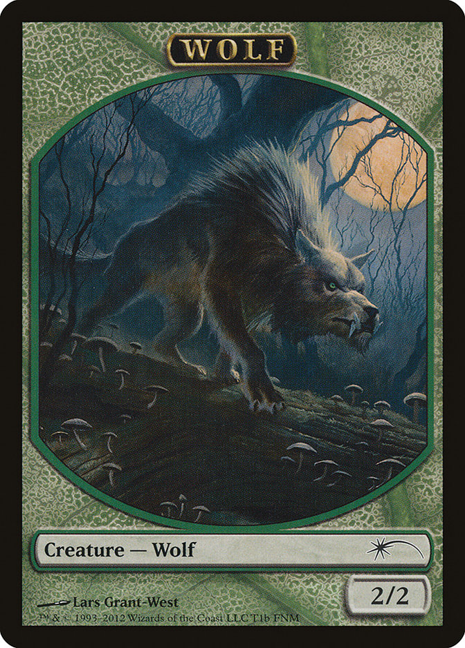 Human // Wolf Double-Sided Token [Friday Night Magic 2012] | Boutique FDB TCG