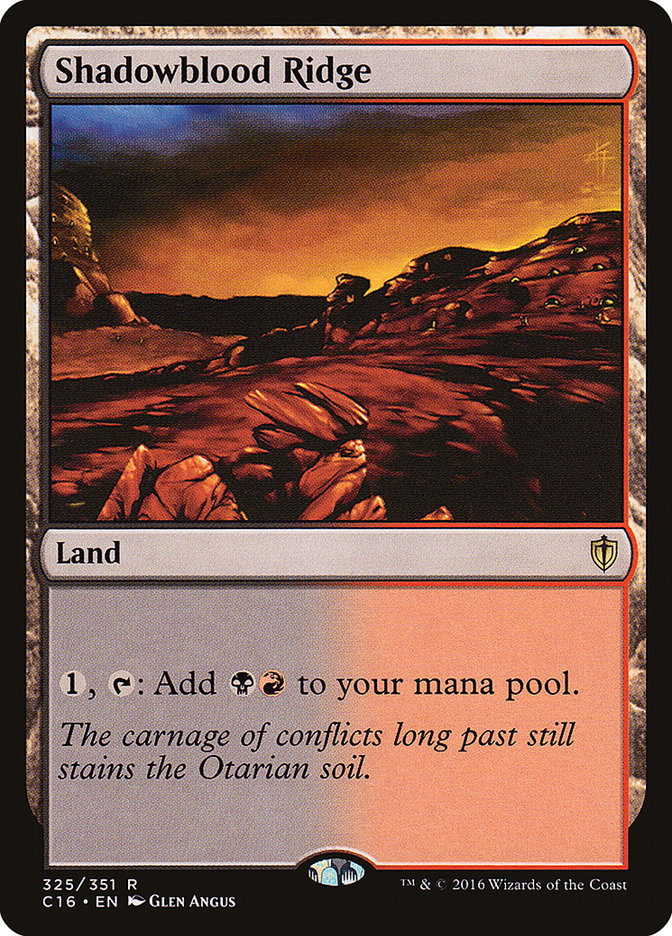 Shadowblood Ridge [Commander 2016] | Boutique FDB TCG
