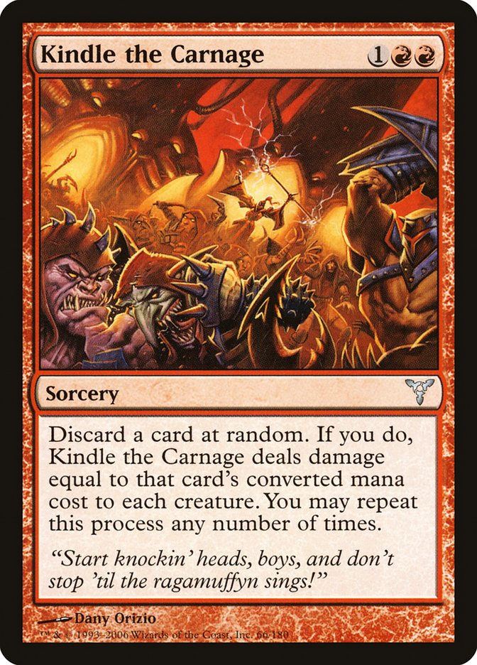 Kindle the Carnage [Dissension] | Boutique FDB TCG