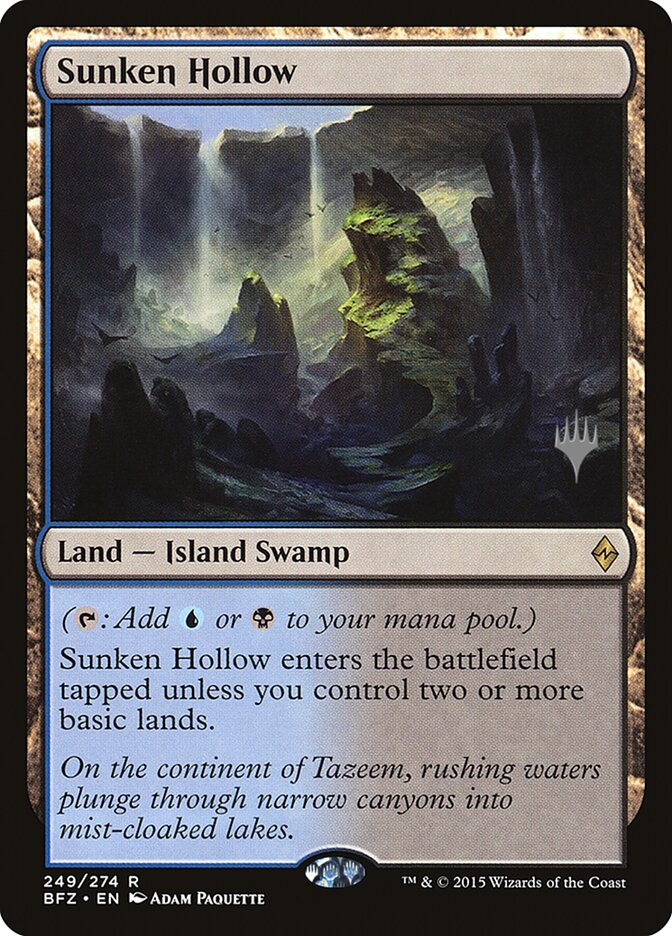 Sunken Hollow [Battle for Zendikar Promos] | Boutique FDB TCG