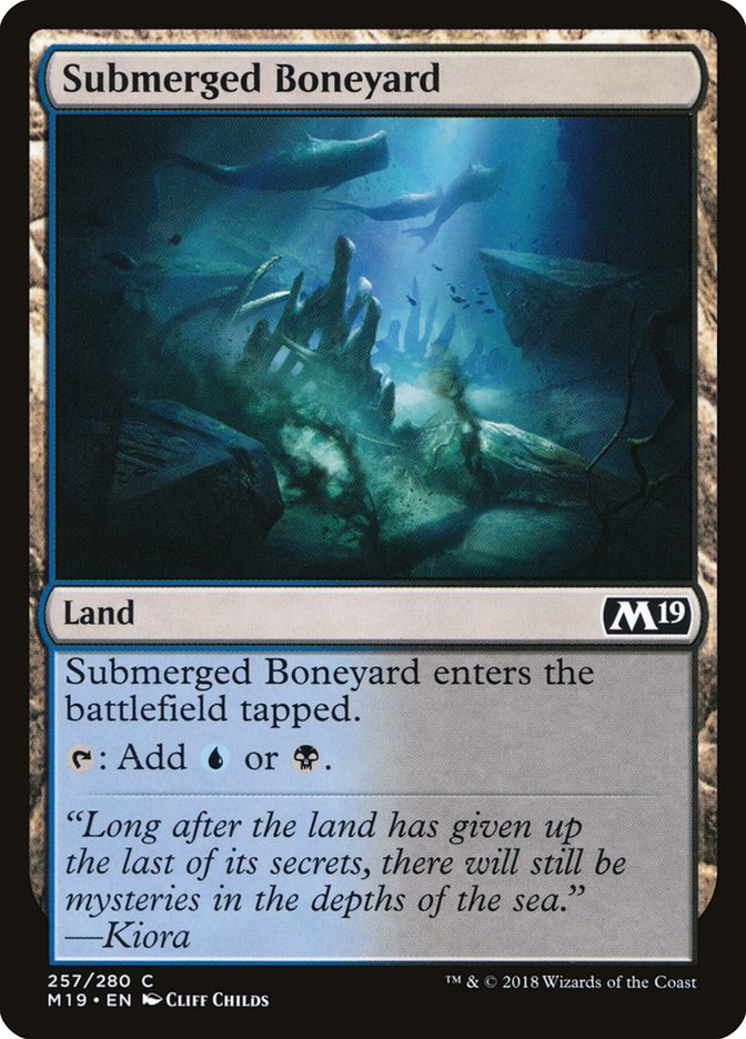 Submerged Boneyard [Core Set 2019] | Boutique FDB TCG