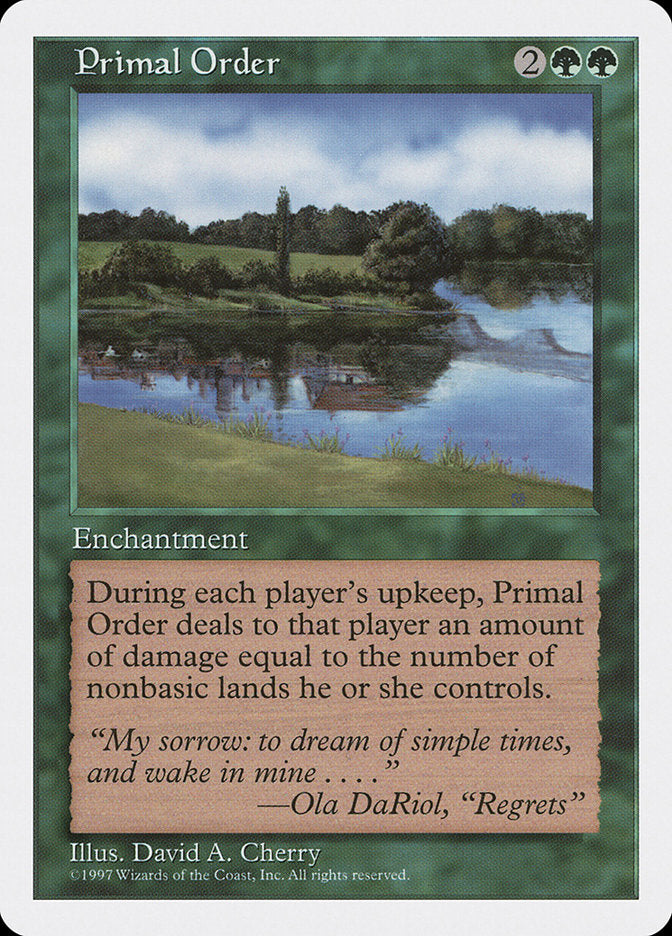 Primal Order [Fifth Edition] | Boutique FDB TCG
