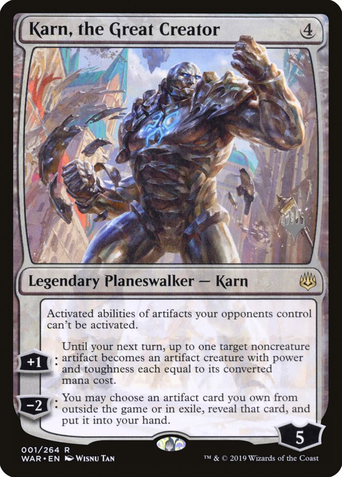 Karn, the Great Creator (Promo Pack) [War of the Spark Promos] | Boutique FDB TCG