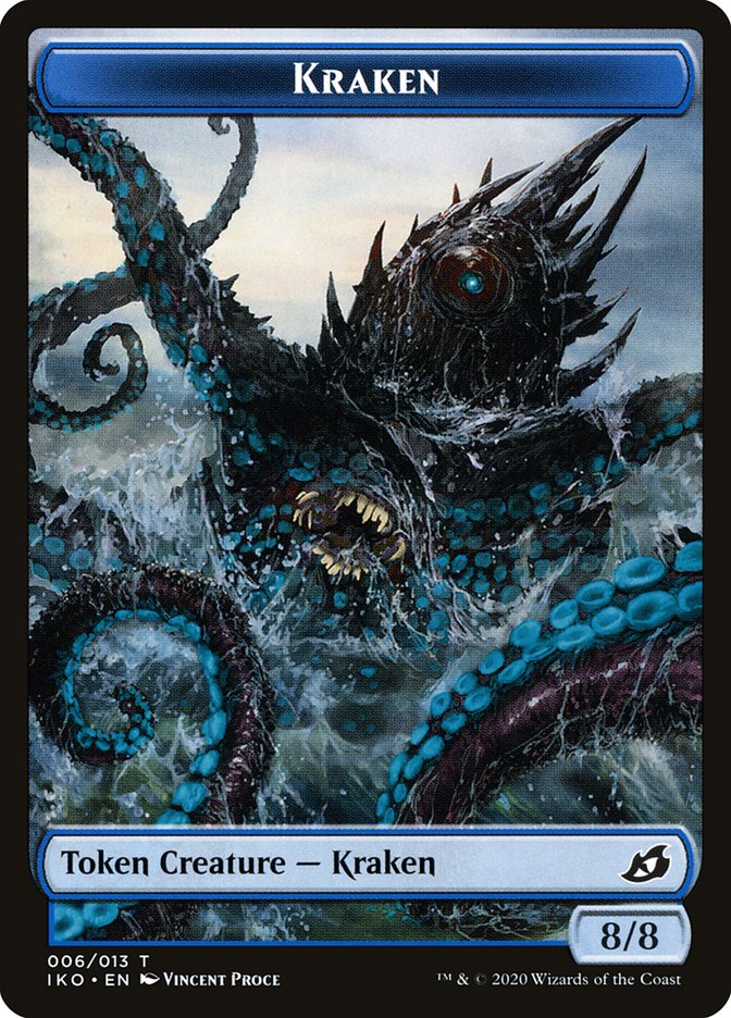Kraken Token [Ikoria: Lair of Behemoths Tokens] | Boutique FDB TCG