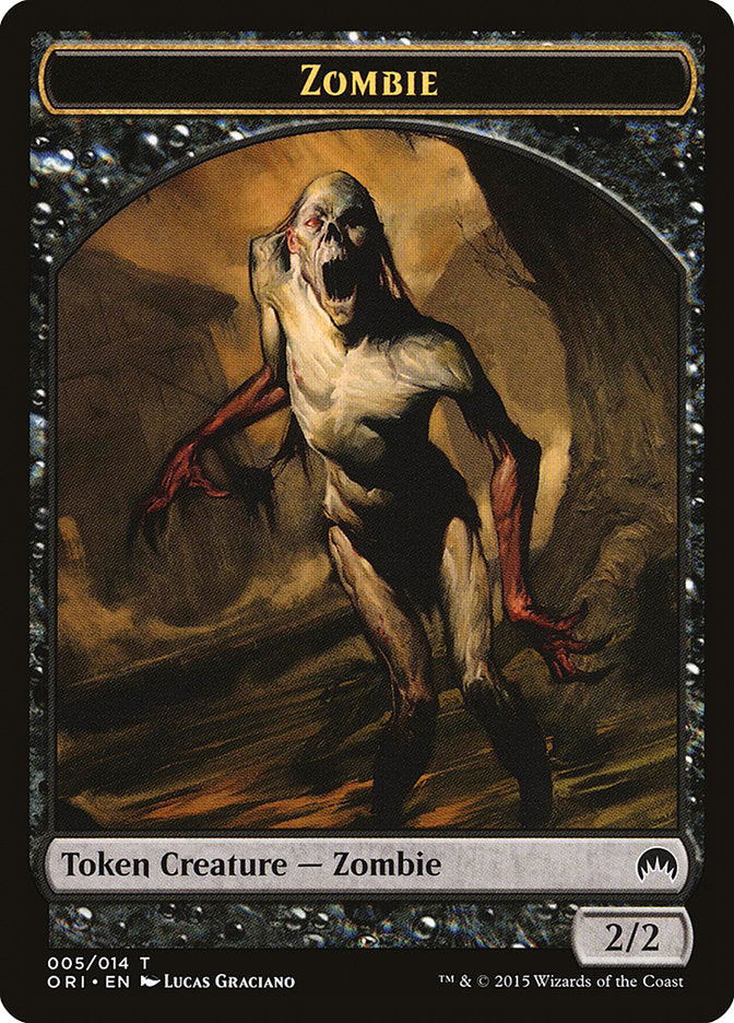 Zombie Token [Magic Origins Tokens] | Boutique FDB TCG