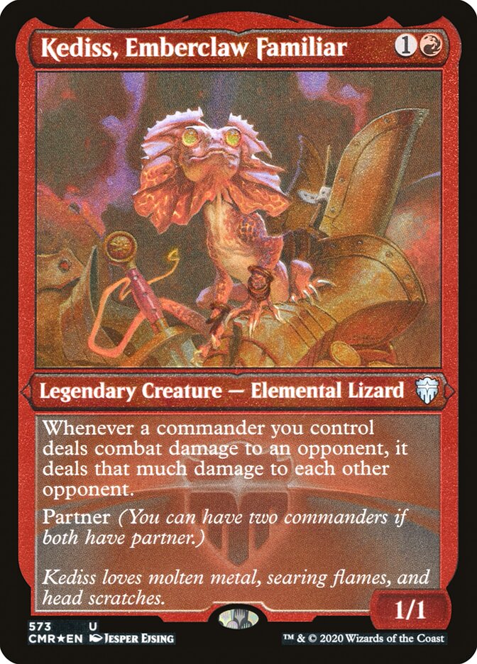 Kediss, Emberclaw Familiar (Etched) [Commander Legends] | Boutique FDB TCG