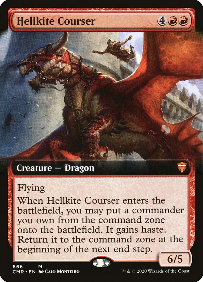Hellkite Courser (Extended Art) [Commander Legends] | Boutique FDB TCG
