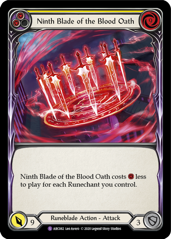 Ninth Blade of the Blood Oath [U-ARC082] (Arcane Rising Unlimited)  Unlimited Normal | Boutique FDB TCG