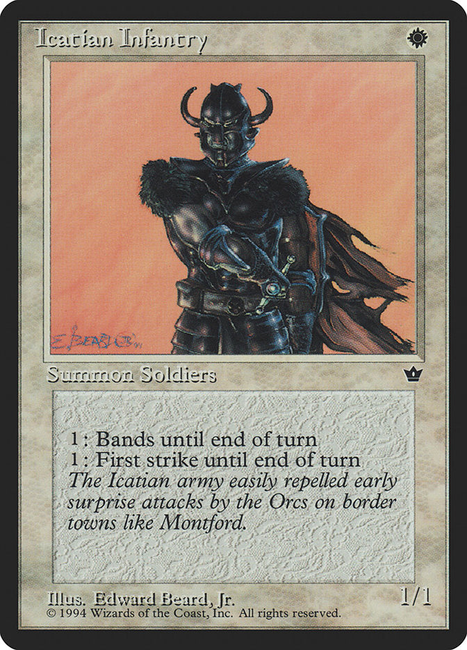 Icatian Infantry (Edward P. Beard, Jr.) [Fallen Empires] | Boutique FDB TCG