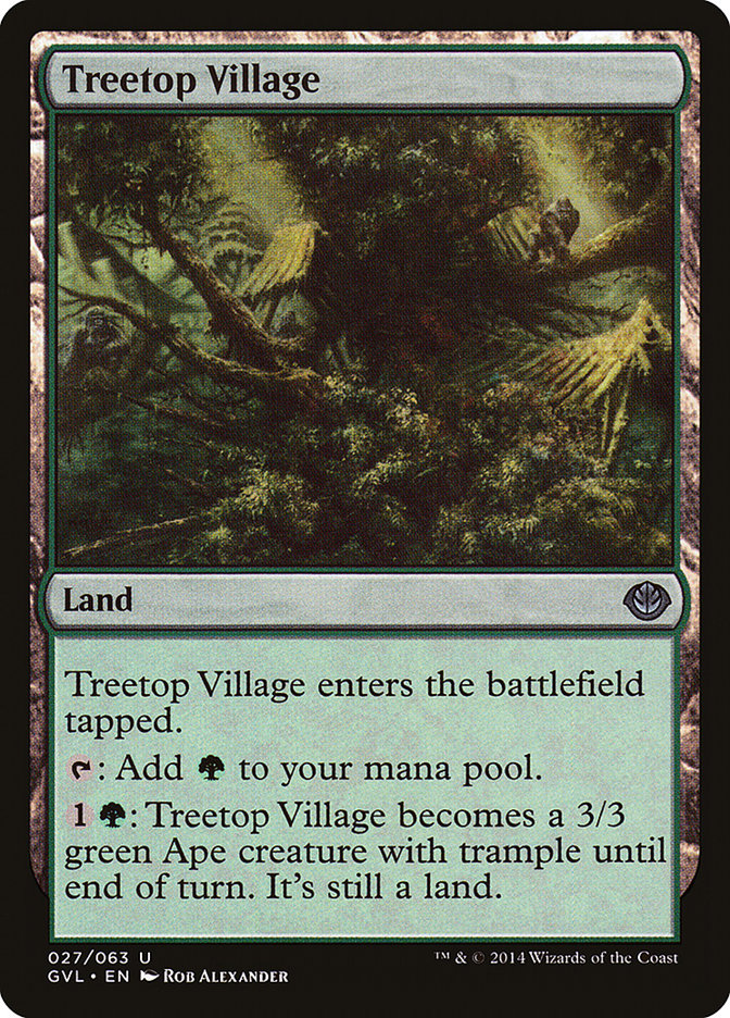 Treetop Village (Garruk vs. Liliana) [Duel Decks Anthology] | Boutique FDB TCG