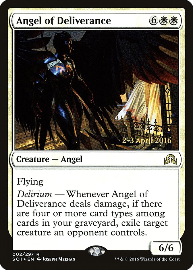 Angel of Deliverance [Shadows over Innistrad Prerelease Promos] | Boutique FDB TCG