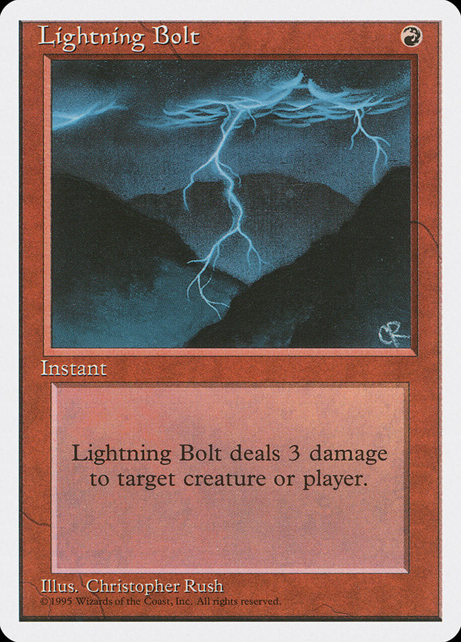 Lightning Bolt [Fourth Edition] | Boutique FDB TCG