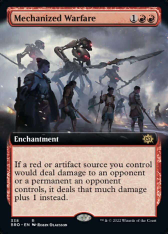 Mechanized Warfare (Extended Art) [The Brothers' War] | Boutique FDB TCG