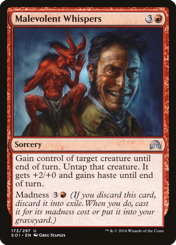 Malevolent Whispers [Shadows over Innistrad] | Boutique FDB TCG