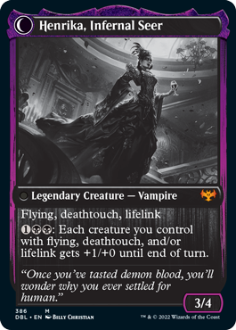 Henrika Domnathi // Henrika, Infernal Seer [Innistrad: Double Feature] | Boutique FDB TCG