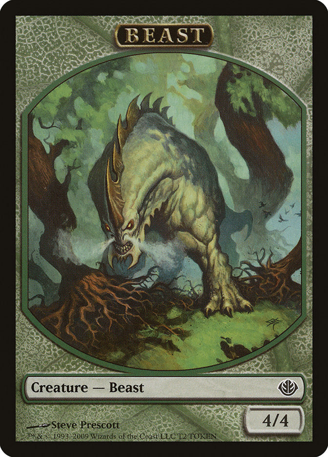 Beast Token (T2) [Duel Decks: Garruk vs. Liliana Tokens] | Boutique FDB TCG