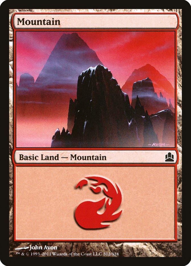 Mountain (312) [Commander 2011] | Boutique FDB TCG