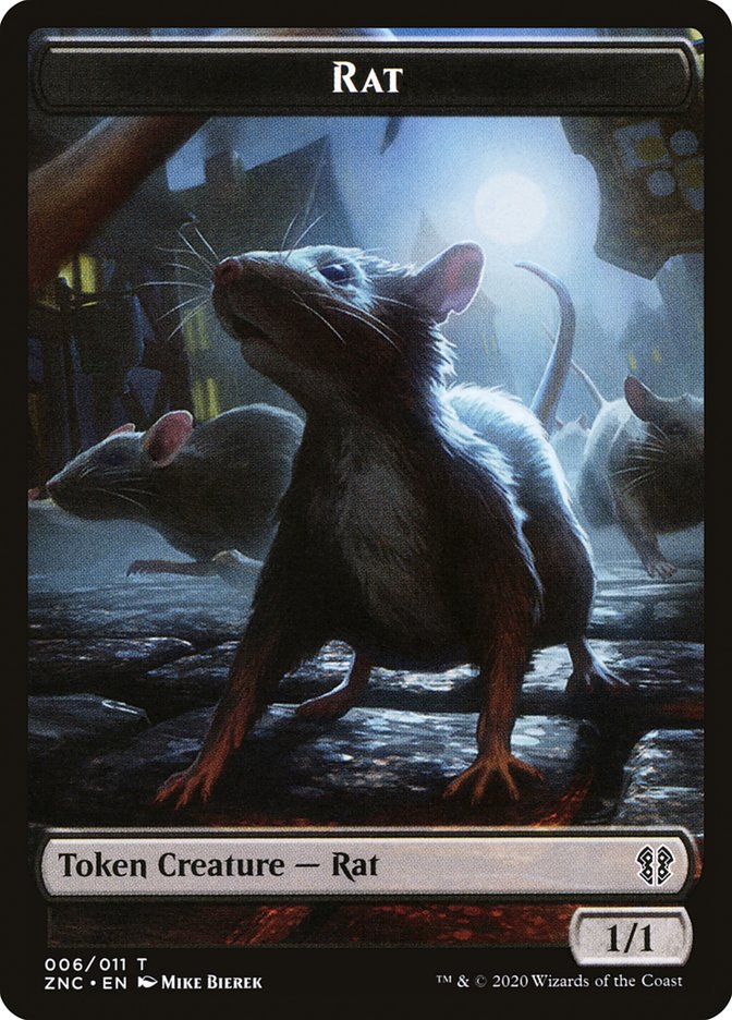 Faerie Rogue // Rat Double-Sided Token [Zendikar Rising Commander Tokens] | Boutique FDB TCG