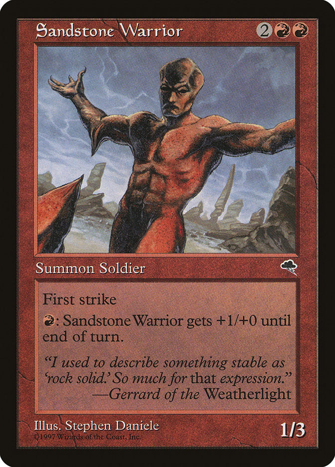 Sandstone Warrior [Tempest] | Boutique FDB TCG
