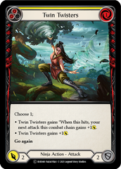 Twin Twisters (Yellow) [EVR048] (Everfest)  1st Edition Rainbow Foil | Boutique FDB TCG