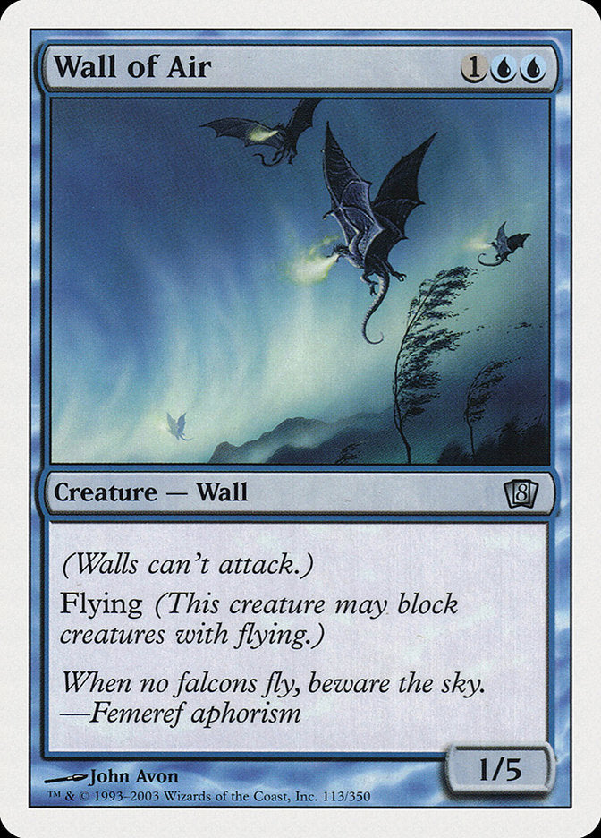 Wall of Air [Eighth Edition] | Boutique FDB TCG