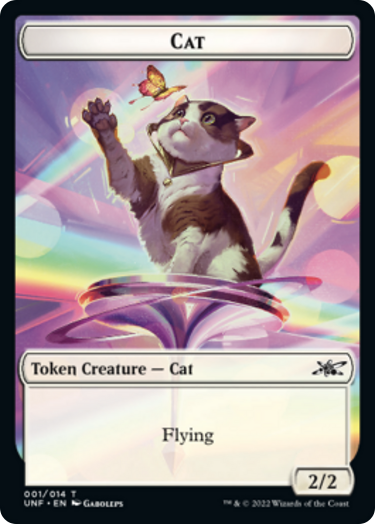 Cat // Treasure (13) Double-Sided Token [Unfinity Tokens] | Boutique FDB TCG