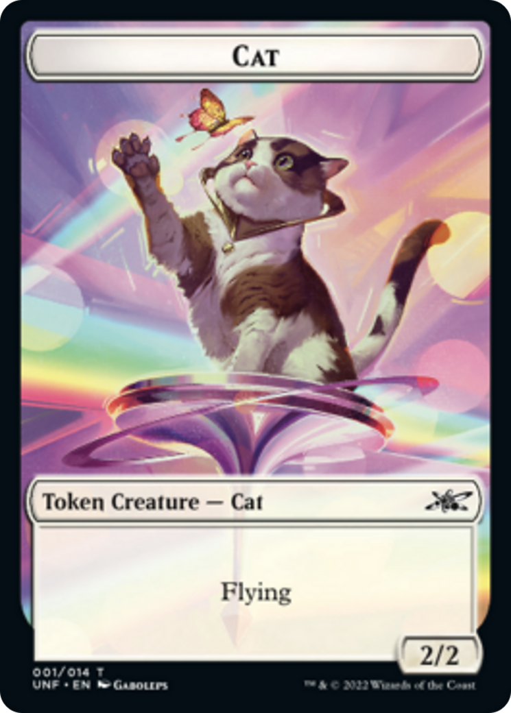 Cat // Treasure (12) Double-Sided Token [Unfinity Tokens] | Boutique FDB TCG