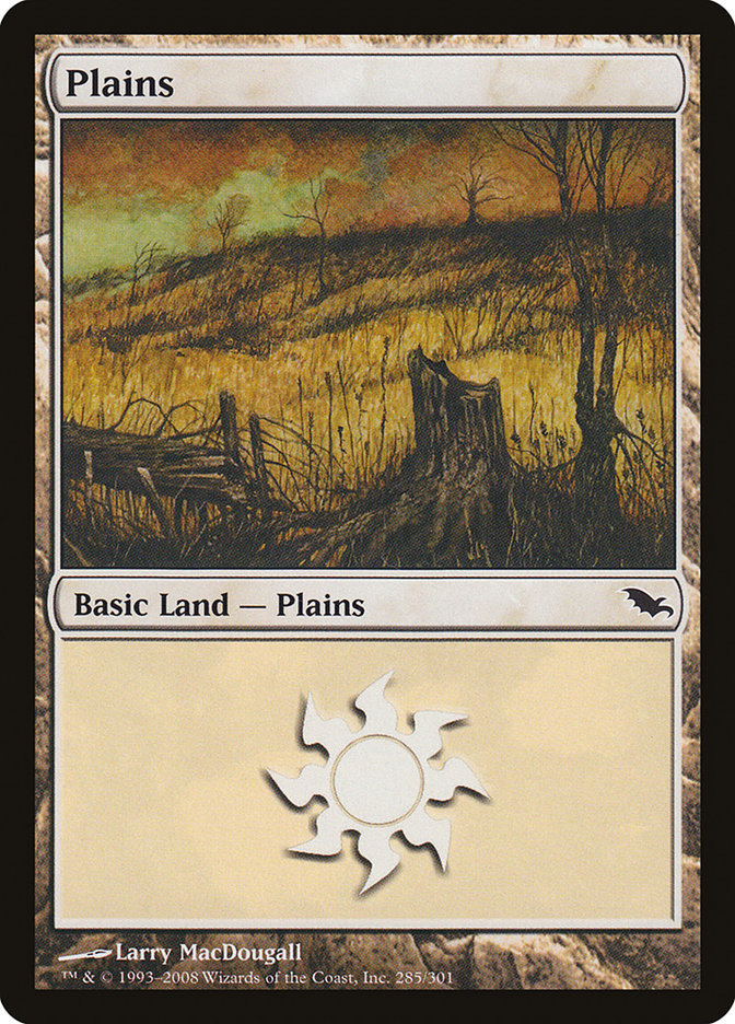 Plains (285) [Shadowmoor] | Boutique FDB TCG