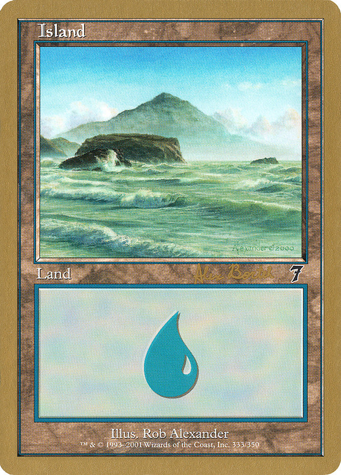 Island (ab333) (Alex Borteh) [World Championship Decks 2001] | Boutique FDB TCG