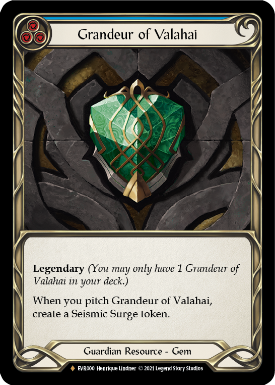 Grandeur of Valahai [EVR000] (Everfest)  1st Edition Cold Foil | Boutique FDB TCG