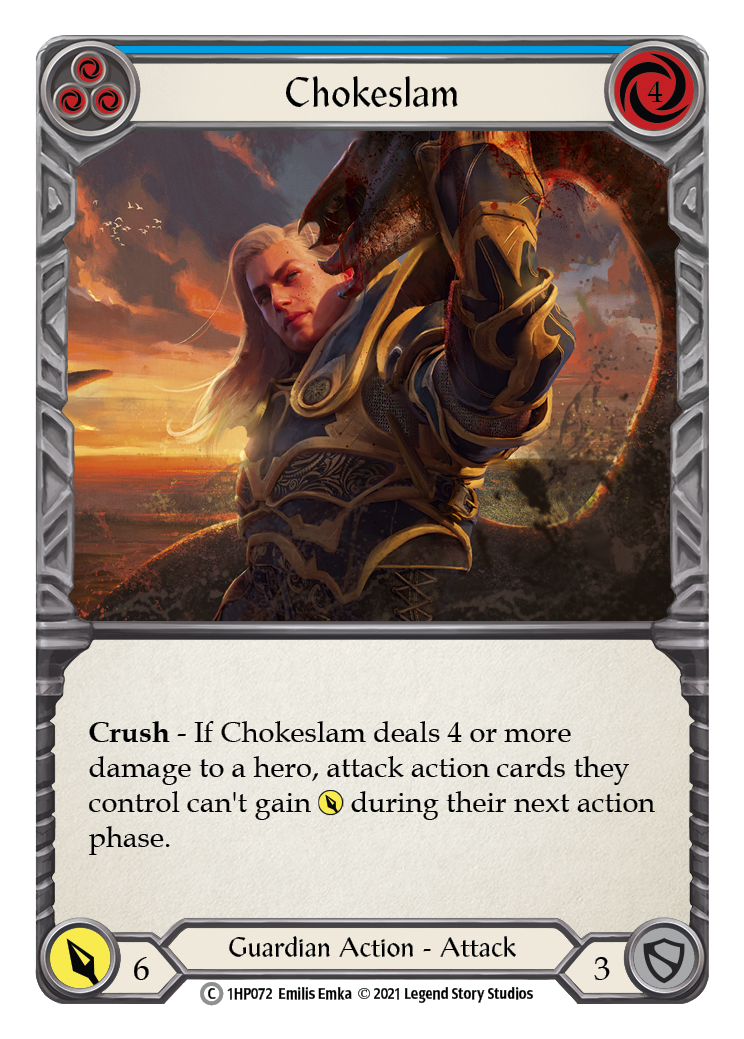 Chokeslam (Blue) [1HP072] (History Pack 1) | Boutique FDB TCG