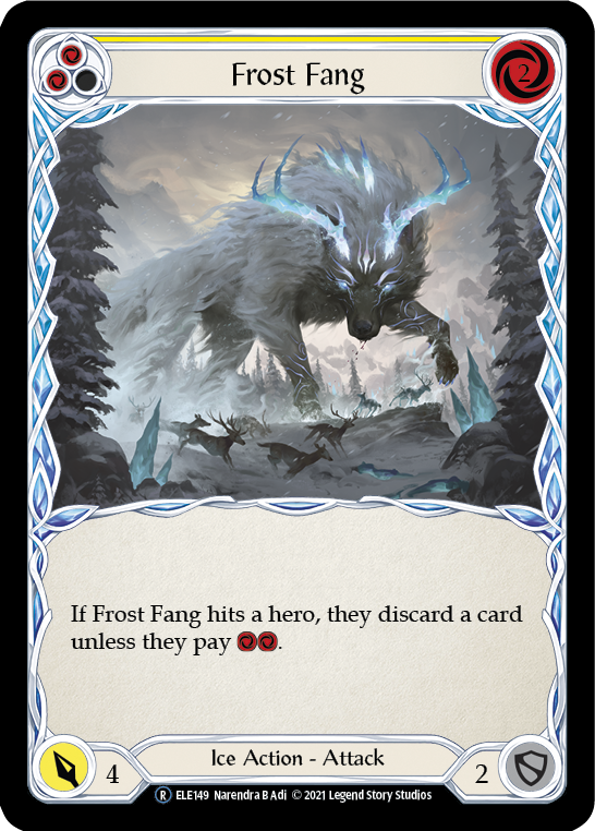 Frost Fang (Yellow) [U-ELE149] (Tales of Aria Unlimited)  Unlimited Normal | Boutique FDB TCG