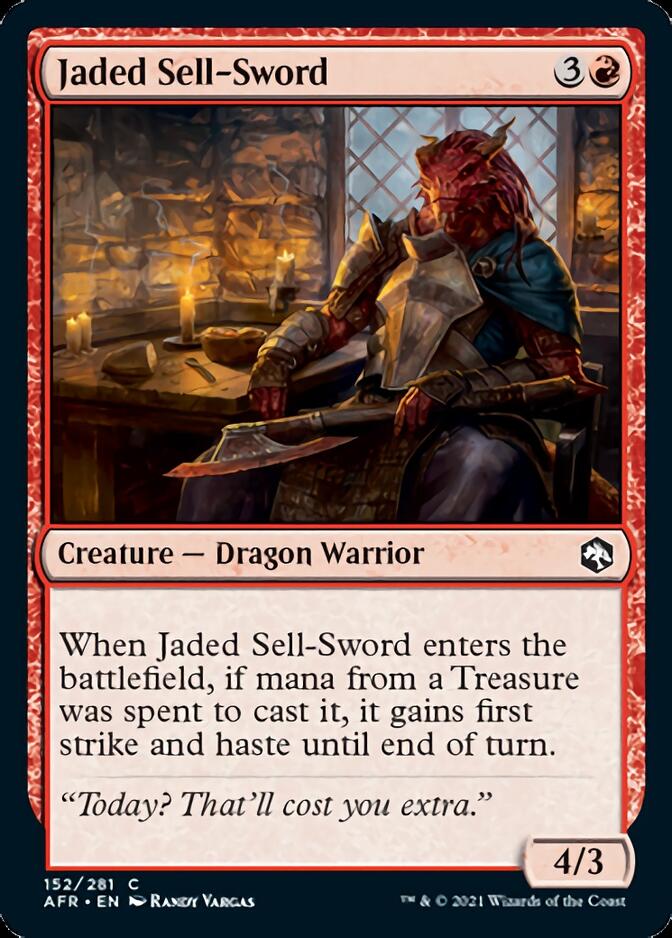Jaded Sell-Sword [Dungeons & Dragons: Adventures in the Forgotten Realms] | Boutique FDB TCG