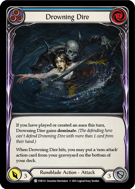 Drowning Dire (Blue) [EVR112] (Everfest)  1st Edition Normal | Boutique FDB TCG