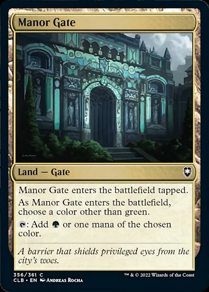 Manor Gate [Commander Legends: Battle for Baldur's Gate] | Boutique FDB TCG