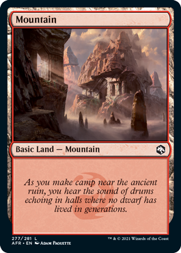 Mountain (277) [Dungeons & Dragons: Adventures in the Forgotten Realms] | Boutique FDB TCG