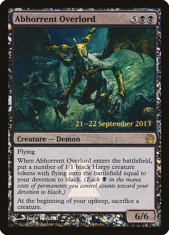 Abhorrent Overlord [Theros Prerelease Promos] | Boutique FDB TCG