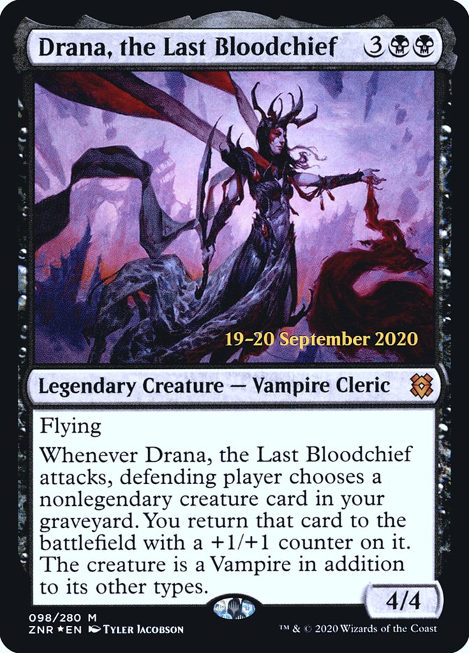 Drana, the Last Bloodchief [Zendikar Rising Prerelease Promos] | Boutique FDB TCG