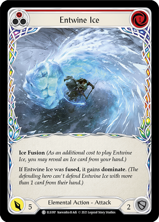 Entwine Ice (Red) [ELE097] (Tales of Aria)  1st Edition Normal | Boutique FDB TCG