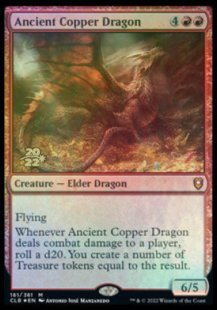 Ancient Copper Dragon [Commander Legends: Battle for Baldur's Gate Prerelease Promos] | Boutique FDB TCG