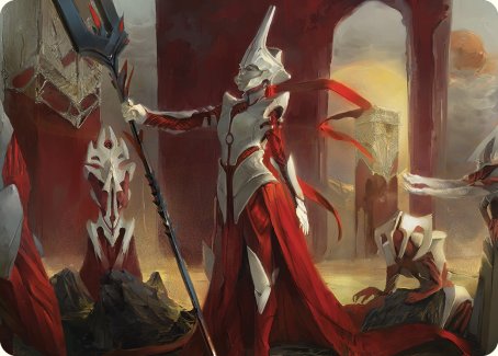 Porcelain Zealot Art Card [Phyrexia: All Will Be One Art Series] | Boutique FDB TCG