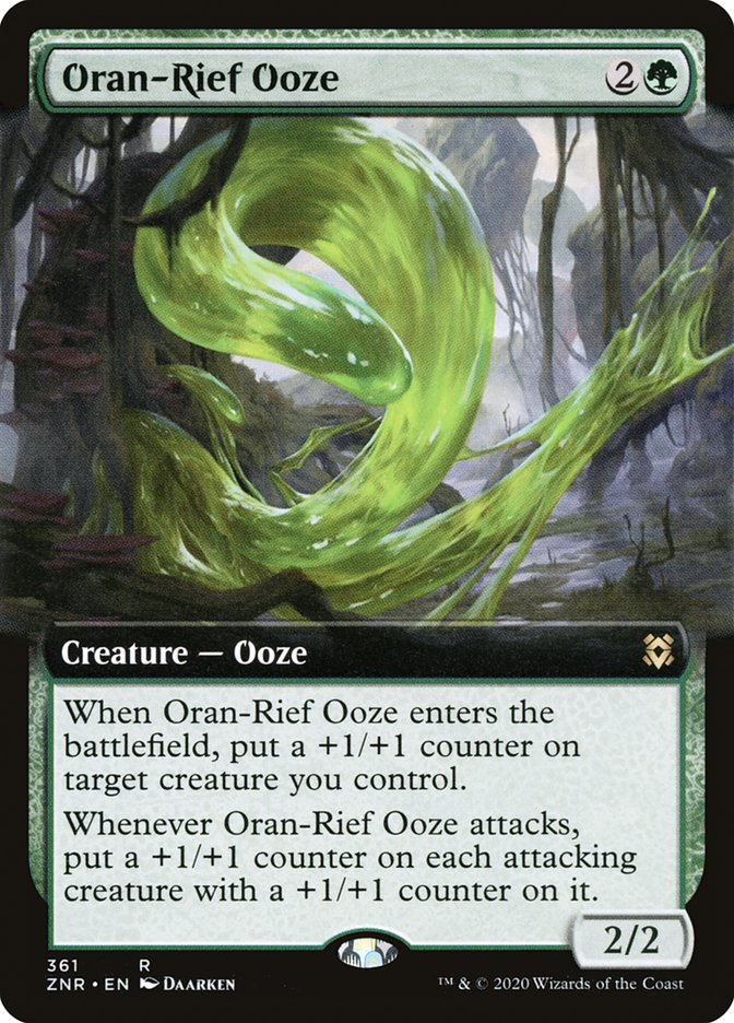 Oran-Rief Ooze (Extended Art) [Zendikar Rising] | Boutique FDB TCG