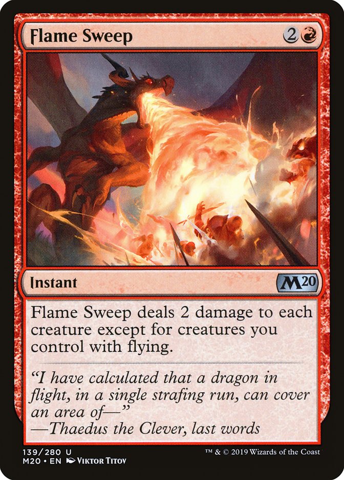 Flame Sweep [Core Set 2020] | Boutique FDB TCG