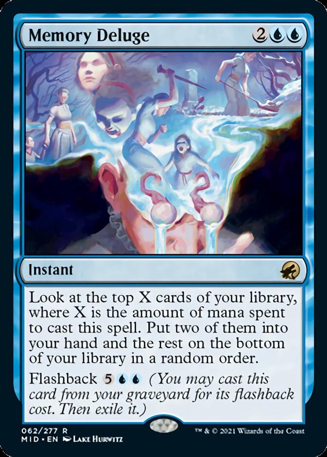 Memory Deluge [Innistrad: Midnight Hunt] | Boutique FDB TCG