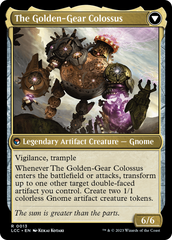 Tetzin, Gnome Champion // The Golden-Gear Colossus [The Lost Caverns of Ixalan Commander] | Boutique FDB TCG