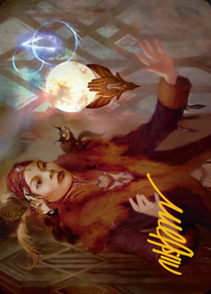 Misfortune Teller Art Card (Gold-Stamped Signature) [Streets of New Capenna Art Series] | Boutique FDB TCG